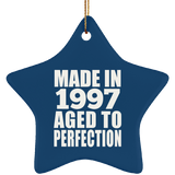27th Birthday Made In 1997 Aged to Perfection - Star Ornament