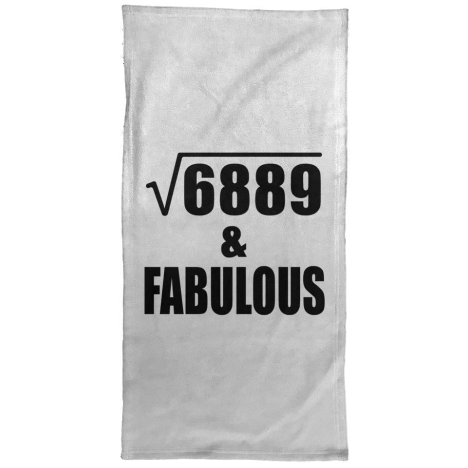 83rd Birthday Square Root of 6889 & Fabulous - Hand Towel