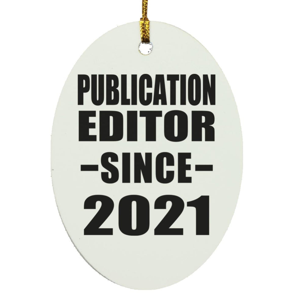 Publication Editor Since 2021 - Oval Ornament