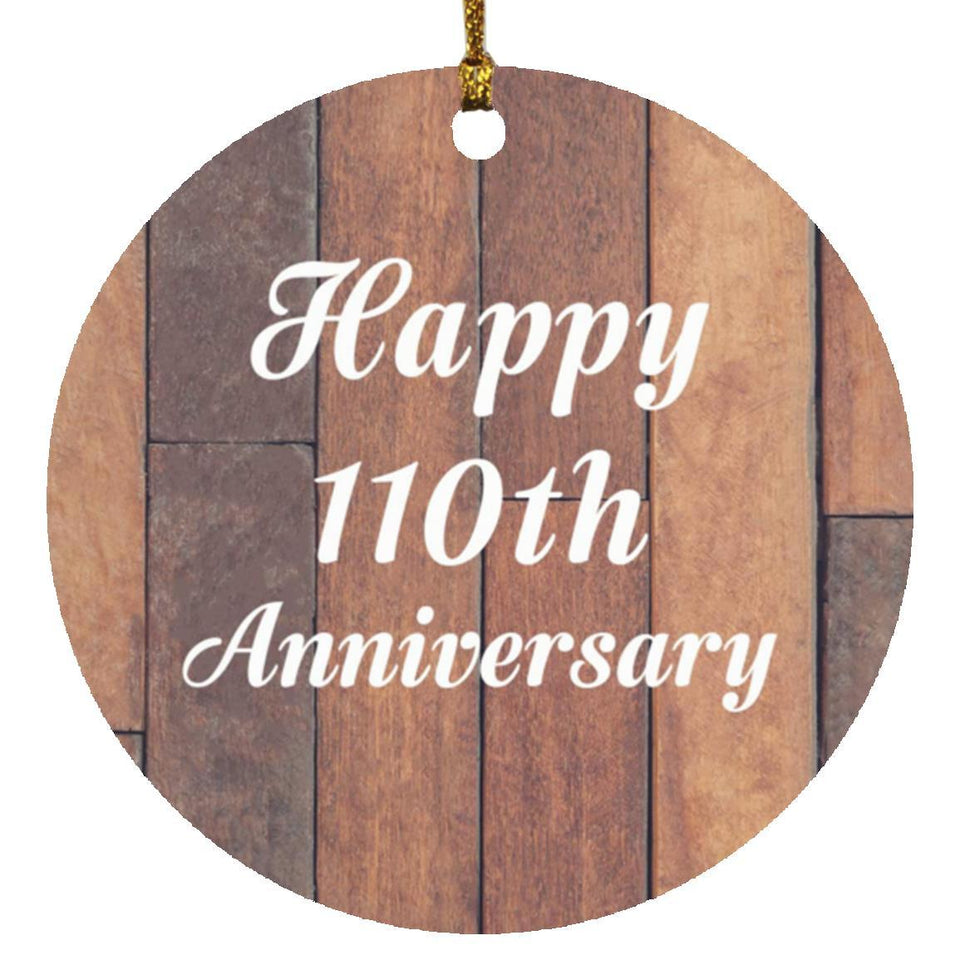 Happy 110th Anniversary - Circle Ornament E