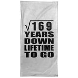 13th Anniversary Square Root of 169 Years Lifetime To Go - Hand Towel