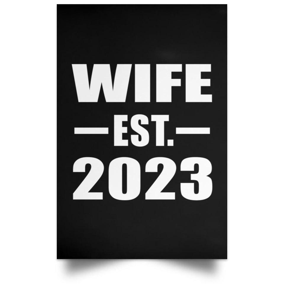 Wife Established EST. 2023 - Poster Portrait
