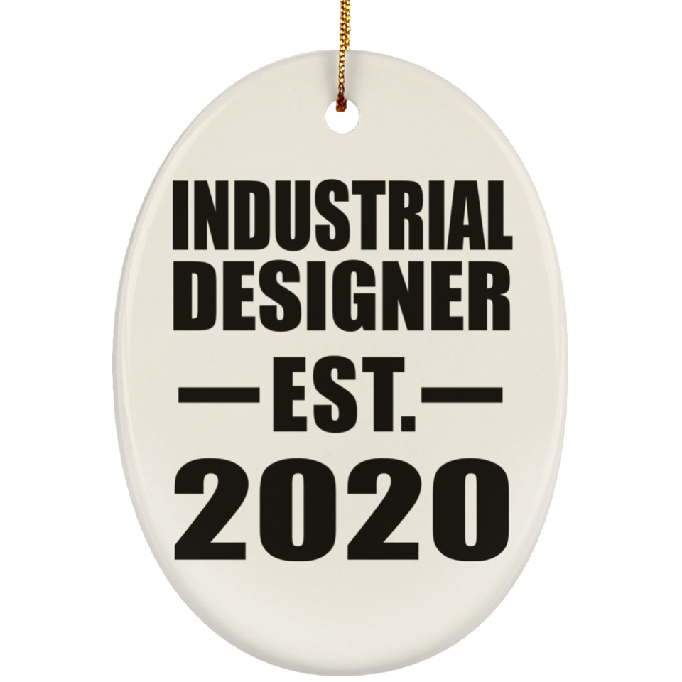 Industrial Designer Established EST. 2020 - Oval Ornament