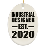 Industrial Designer Established EST. 2020 - Oval Ornament