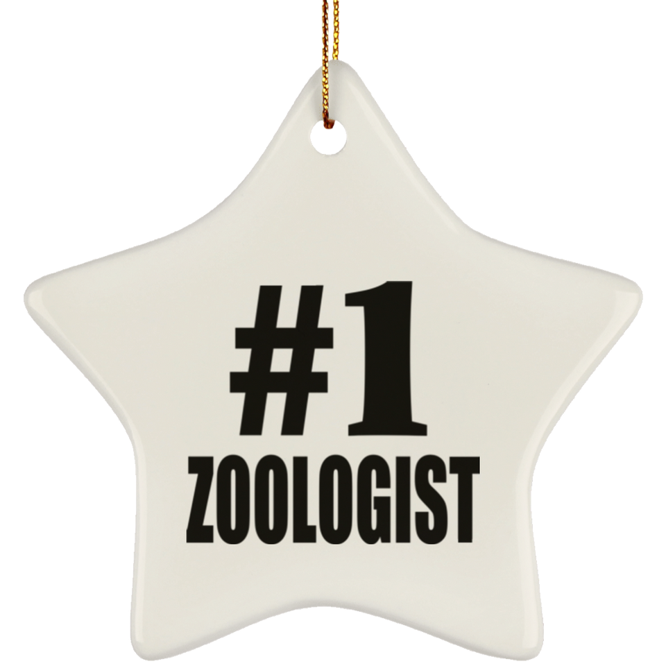 Number One #1 Zoologist - Star Ornament