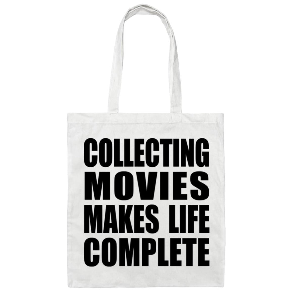 Collecting Movies Makes Life Complete - Tote Bag White