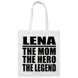 Lena The Mom The Hero The Legend - Tote Bag White
