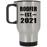 Roofer Established EST. 2021 - Silver Travel Mug