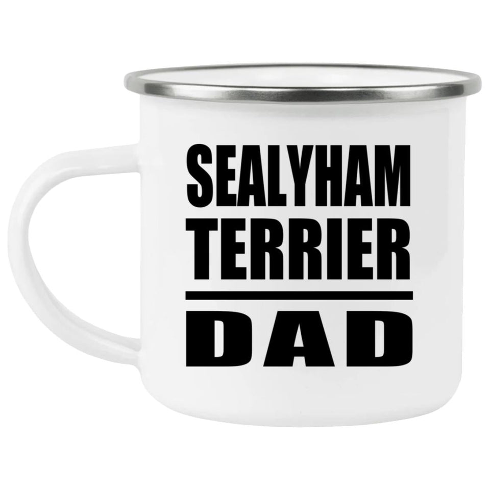 Sealyham Terrier Dad - 12oz Camping Mug