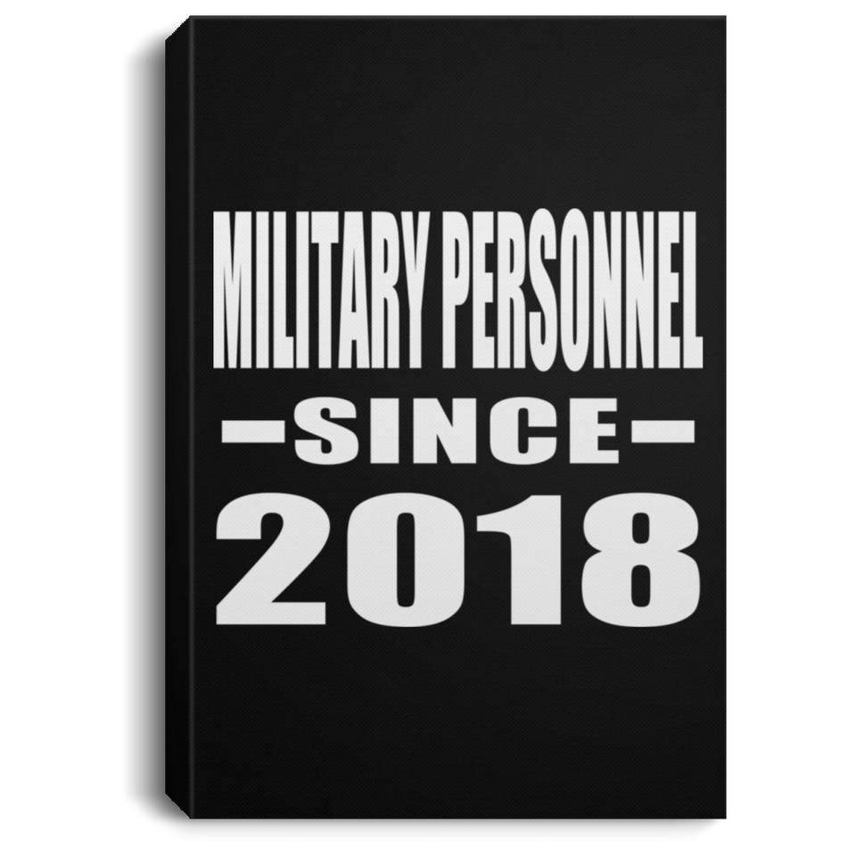 Military Personnel Since 2018 - Canvas Portrait
