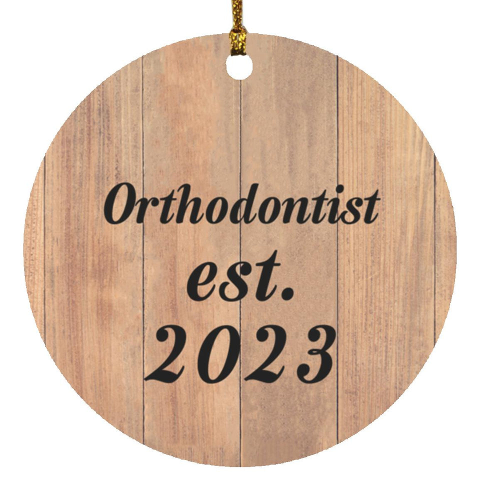 Orthodontist Established Est. 2023 - Circle Ornament C