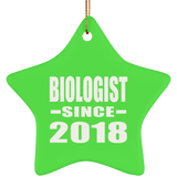 Biologist Since 2018 - Star Ornament
