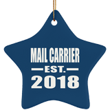 Mail Carrier Established EST. 2018 - Star Ornament
