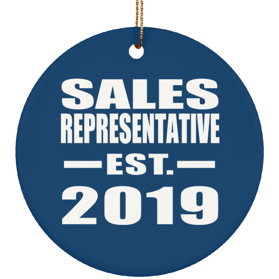 Sales Representative Established EST. 2019 - Circle Ornament