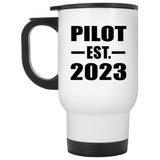 Pilot Established EST. 2023 - White Travel Mug