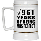 31st Anniversary Square Root of 961 Years of Mrs Perfect - Beer Stein