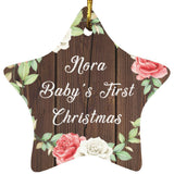 Nora Baby's First Christmas - Star Ornament A