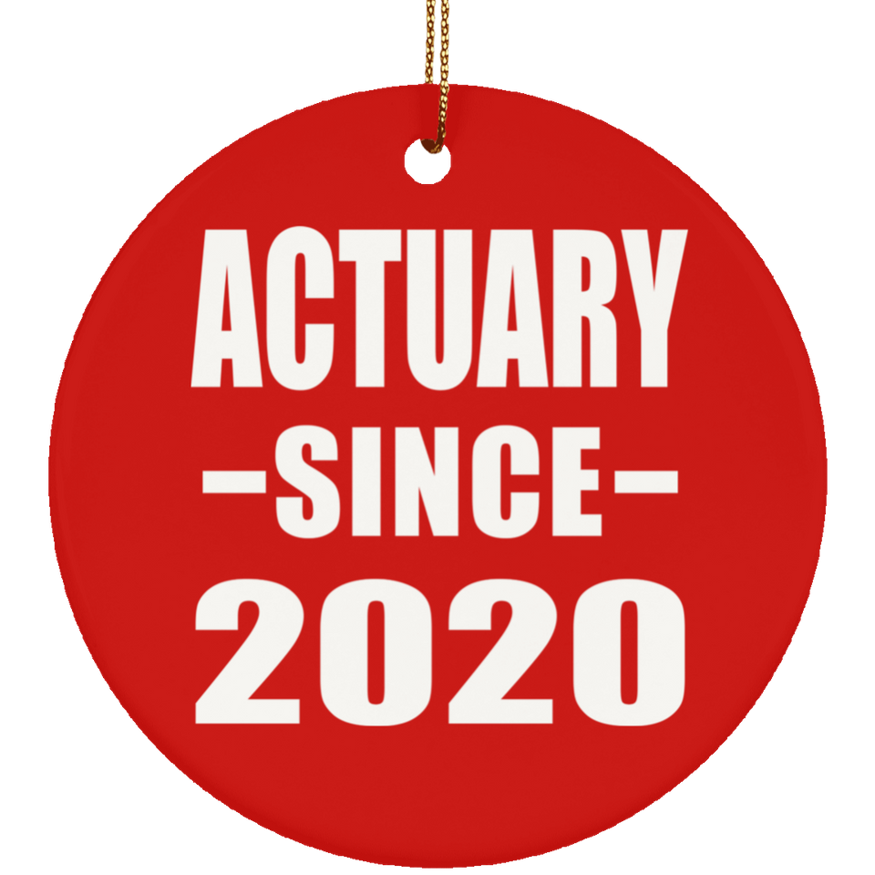 Actuary Since 2020 - Circle Ornament
