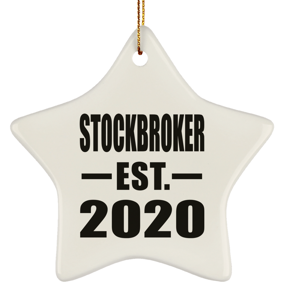 Stockbroker Established EST. 2020 - Star Ornament