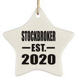 Stockbroker Established EST. 2020 - Star Ornament