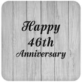 Happy 46th Anniversary - Drink Coaster F