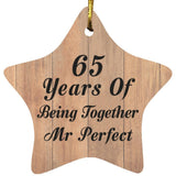 65th Anniversary 65 Years Of Being Mr Perfect - Star Ornament C