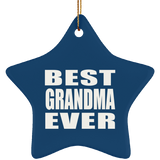 Best Grandma Ever - Star Ornament