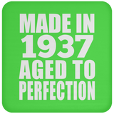 87th Birthday Made In 1937 Aged to Perfection - Drink Coaster