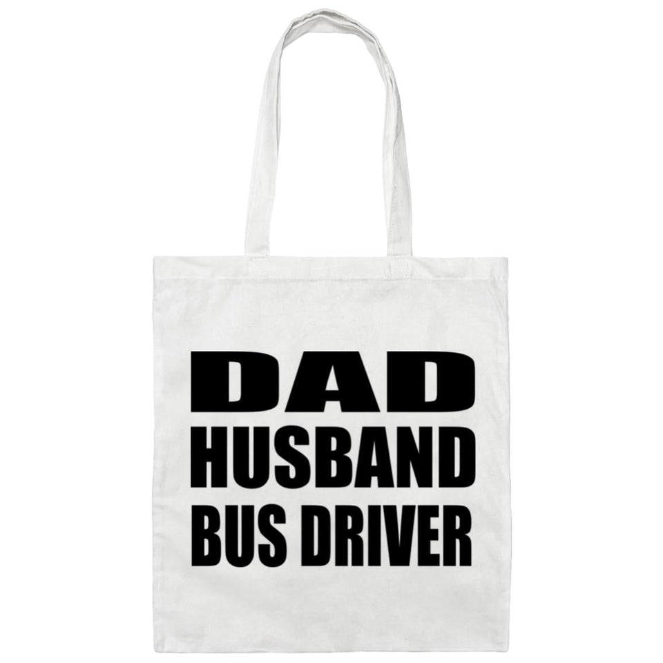 Dad Husband Bus Driver - Tote Bag White