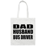 Dad Husband Bus Driver - Tote Bag White