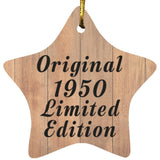 74th Birthday Original 1950 Limited Edition - Star Ornament C