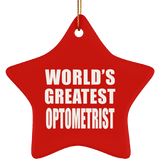 World's Greatest Optometrist - Star Ornament