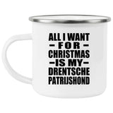 All I Want For Christmas Is My Drentsche Patrijshond - 12oz Camping Mug