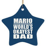 Mario World's Okayest Dad - Star Ornament