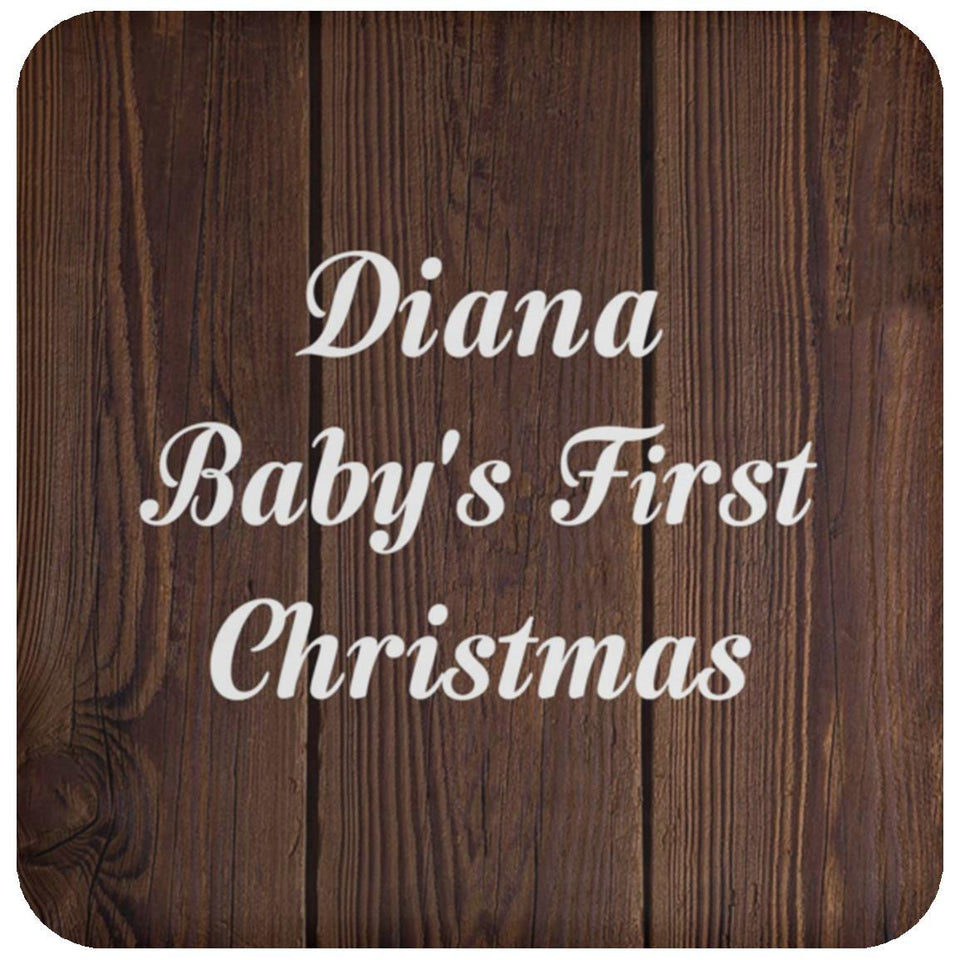 Diana Baby's First Christmas - Drink Coaster D