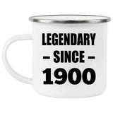 124th Birthday Legendary Since 1900 - 12oz Camping Mug