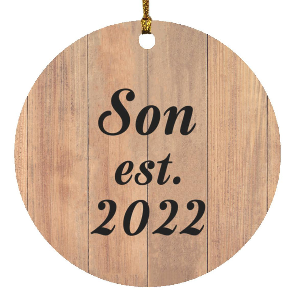 Son Established EST. 2022 - Circle Ornament C
