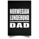 Norwegian Lundehund Dad - Poster Portrait