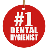 Number One #1 Dental Hygienist - Circle Ornament