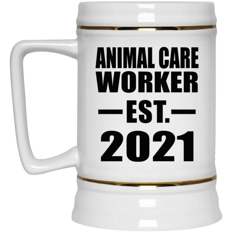Animal Care Worker Established EST. 2021 - Beer Stein