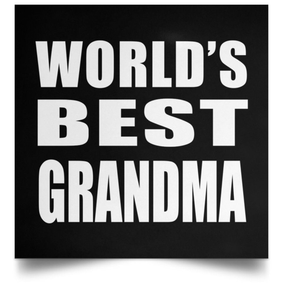World's Best Grandma - Poster Square