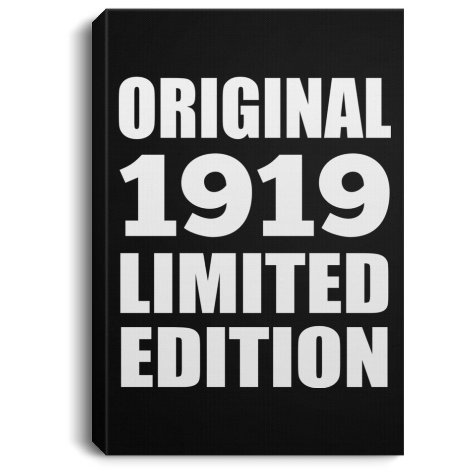 105th Birthday Original 1919 Limited Edition - Canvas Portrait