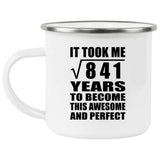 29th Birthday Took Square Root of 841 Years To Awesome - 12oz Camping Mug