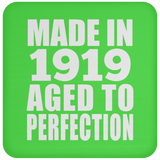 105th Birthday Made In 1919 Aged to Perfection - Drink Coaster