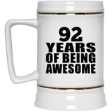 92nd Birthday 92 Years Of Being Awesome - Beer Stein