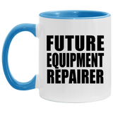 Future Equipment Repairer - 11oz Accent Mug Blue