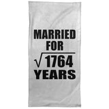 42nd Anniversary Married For Square Root of 1764 Years - Hand Towel