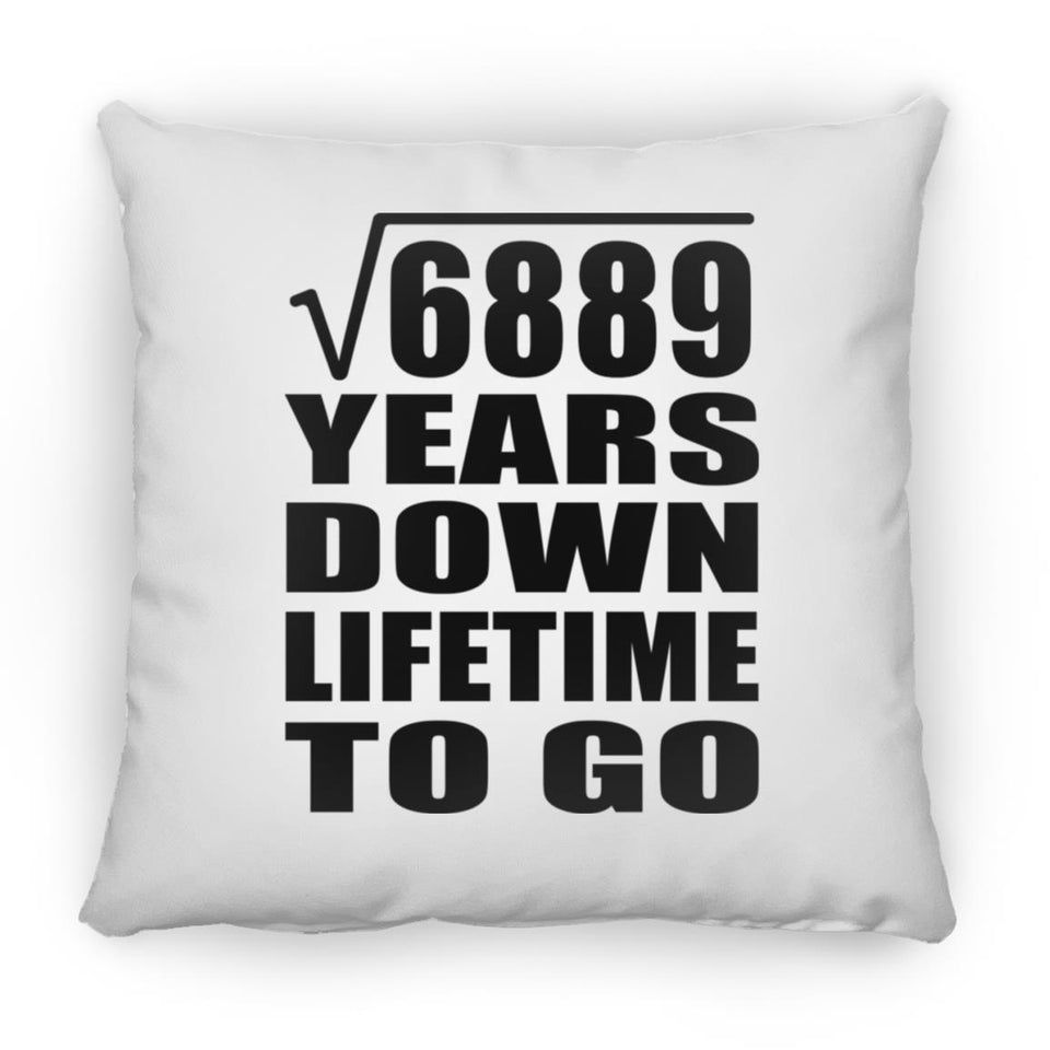 83rd Anniversary Square Root of 6889 Years Lifetime To Go - Throw Pillow