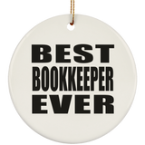 Best Bookkeeper Ever - Circle Ornament