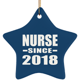 Nurse Since 2018 - Star Ornament